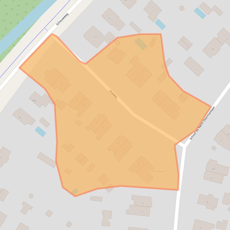 Kaart van postcodegebied 2243AN.