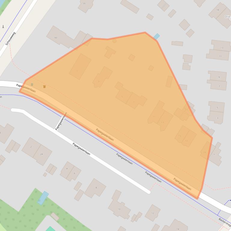 Kaart van postcodegebied 2243AP.