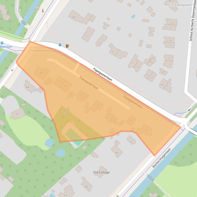 Kaart van postcodegebied 2243AR.