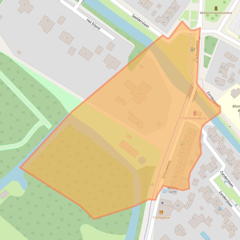 Kaart van postcodegebied 2243BA.