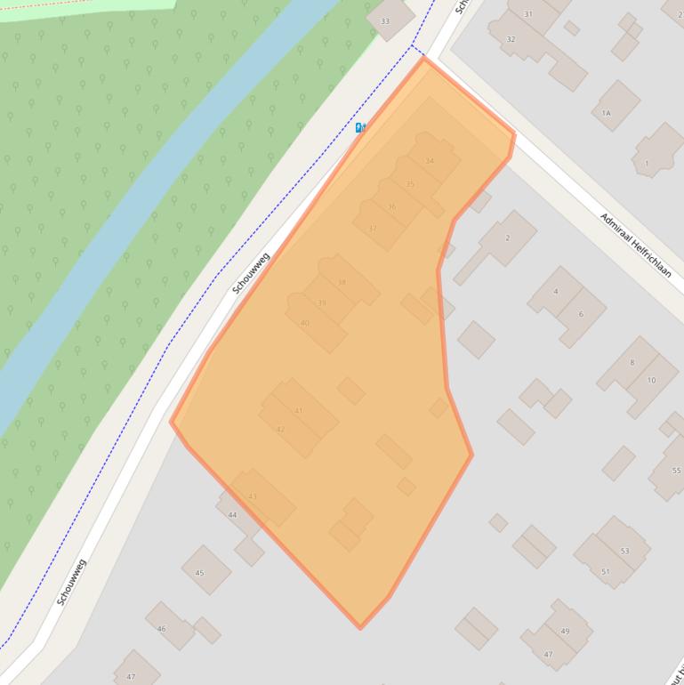 Kaart van postcodegebied 2243BD.