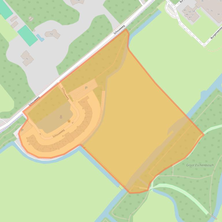 Kaart van postcodegebied 2243BL.