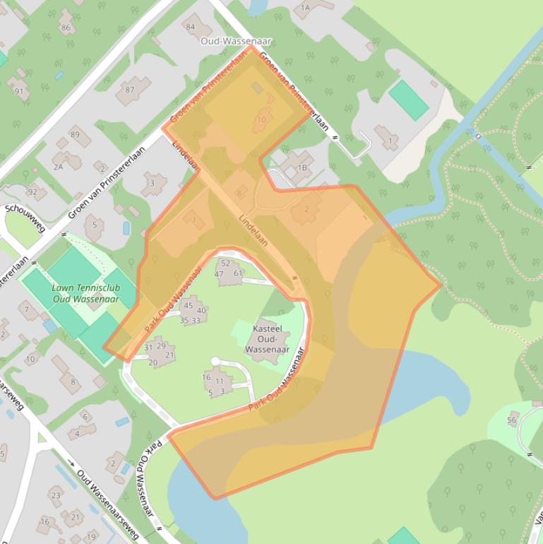 Kaart van postcodegebied 2243BS.