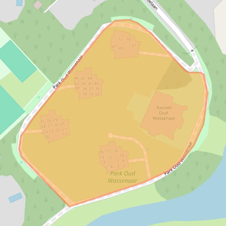 Kaart van postcodegebied 2243BX.