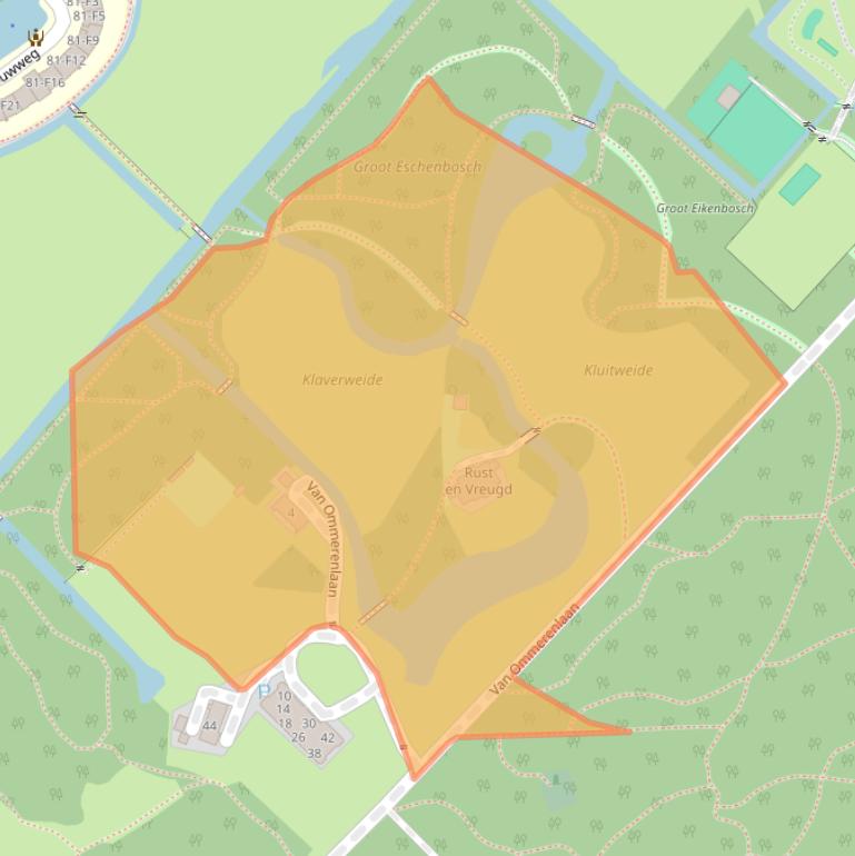 Kaart van postcodegebied 2243CD.