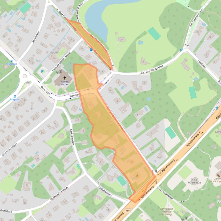 Kaart van postcodegebied 2243CR.