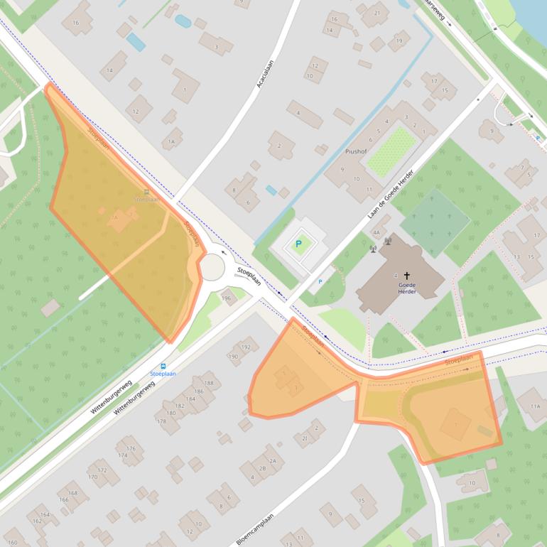 Kaart van postcodegebied 2243CT.