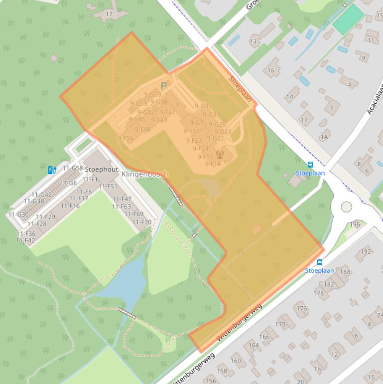 Kaart van postcodegebied 2243CV.