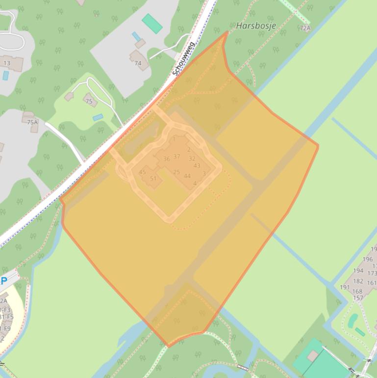 Kaart van postcodegebied 2243DA.