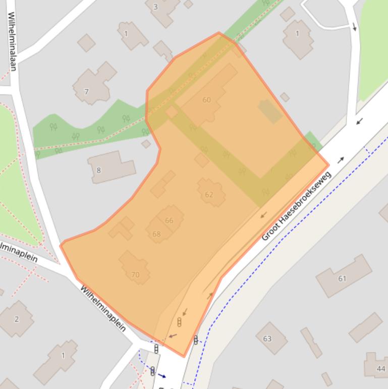 Kaart van postcodegebied 2243EG.