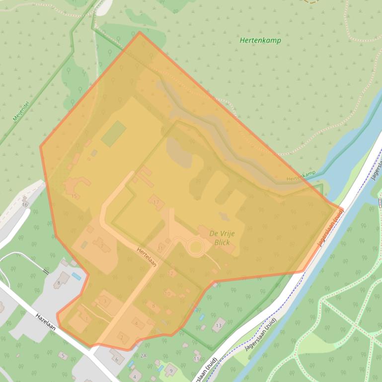 Kaart van postcodegebied 2243EK.