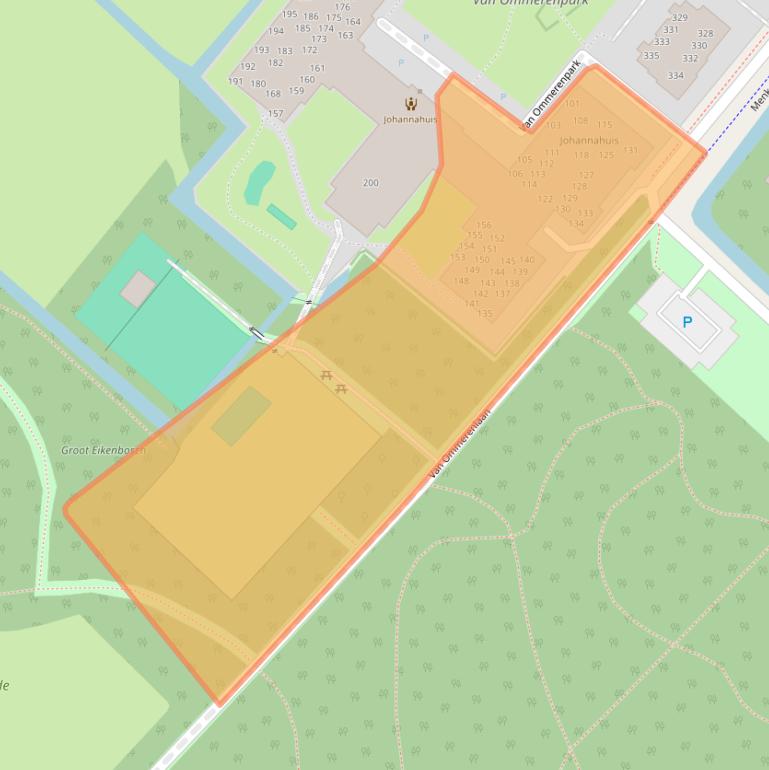 Kaart van postcodegebied 2243EV.