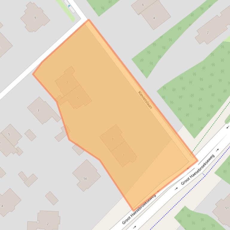 Kaart van postcodegebied 2243GA.