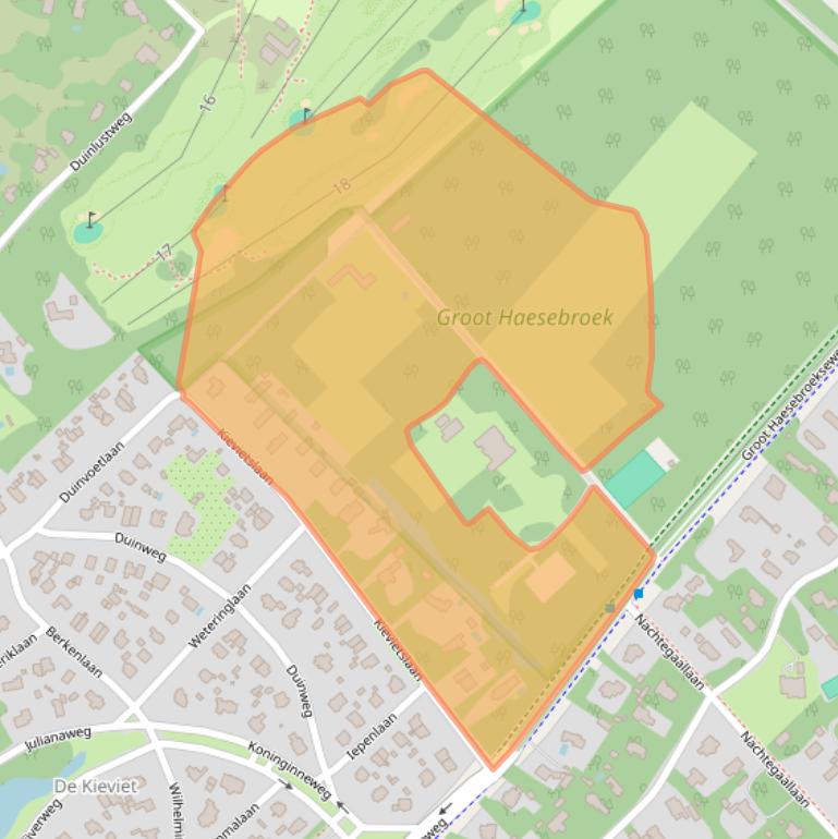 Kaart van postcodegebied 2243GD.