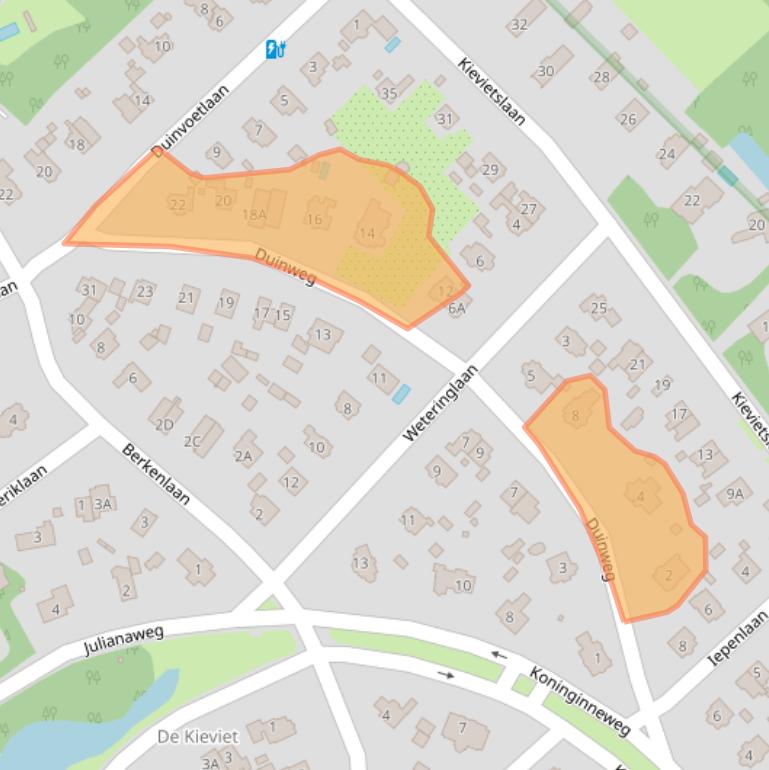 Kaart van postcodegebied 2243GH.