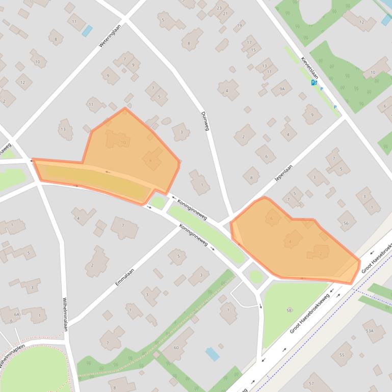 Kaart van postcodegebied 2243HB.