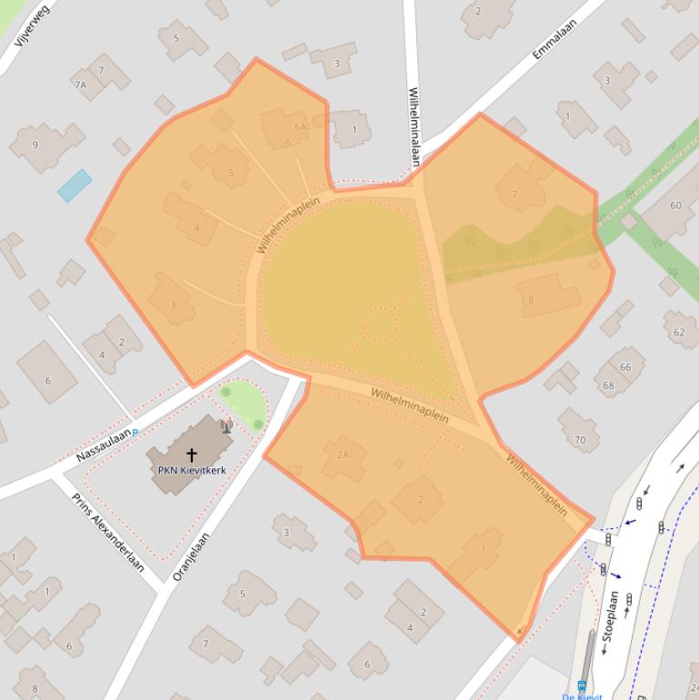 Kaart van postcodegebied 2243HE.