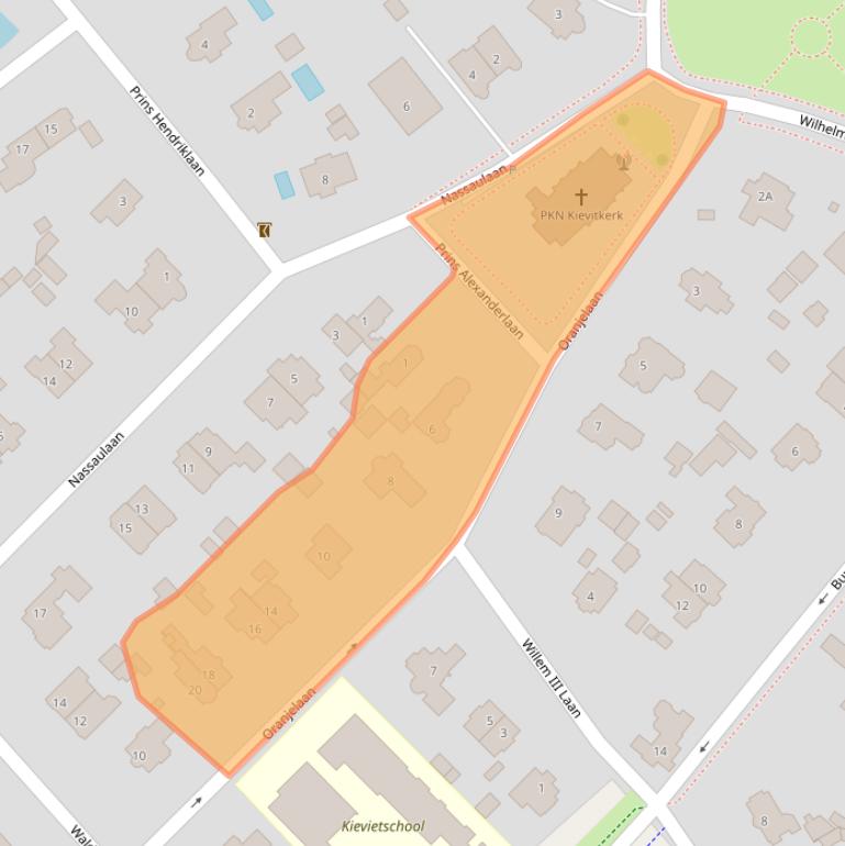 Kaart van postcodegebied 2243HH.