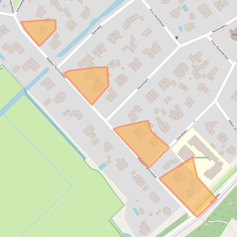 Kaart van postcodegebied 2243HM.