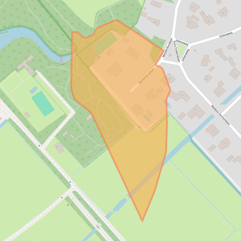 Kaart van postcodegebied 2243HN.