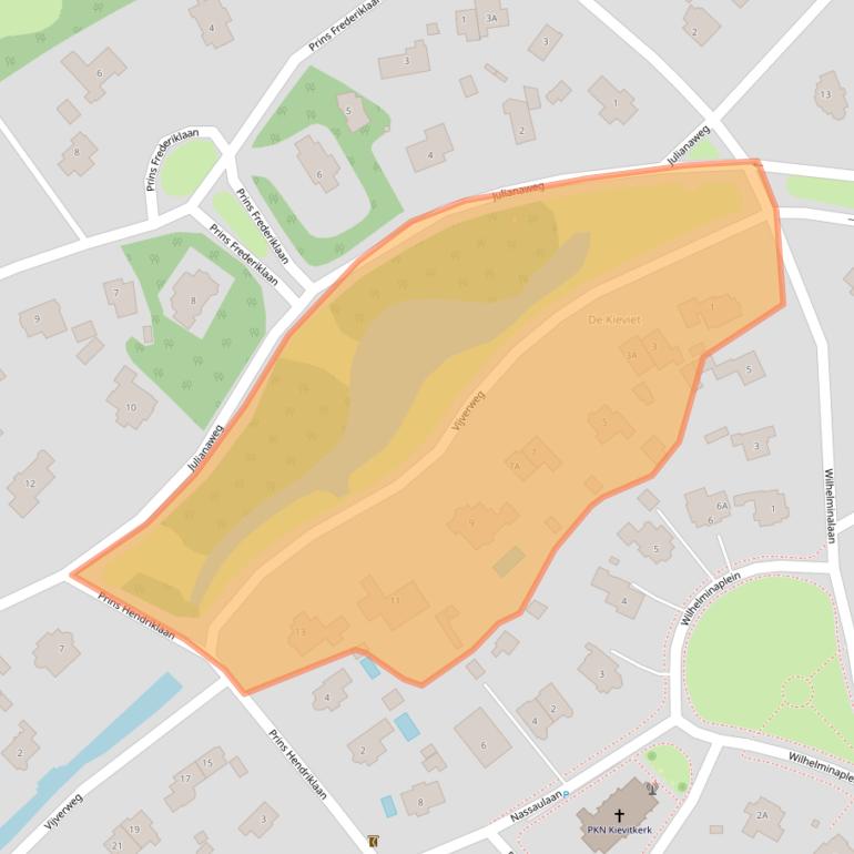 Kaart van postcodegebied 2243HR.