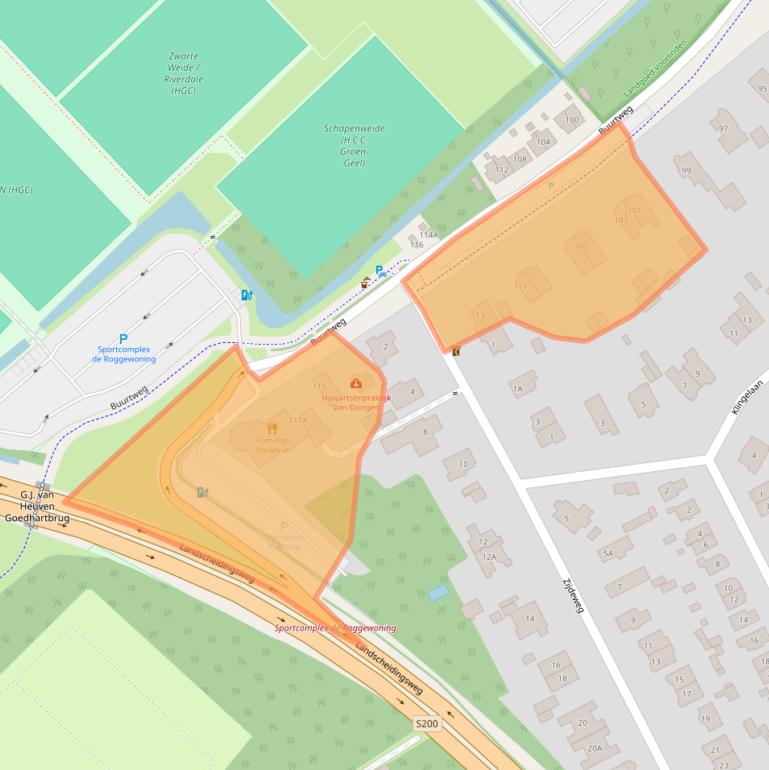 Kaart van postcodegebied 2244AC.