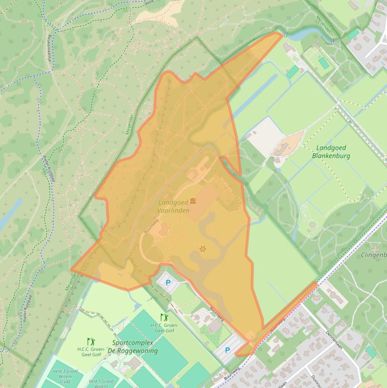 Kaart van postcodegebied 2244AG.