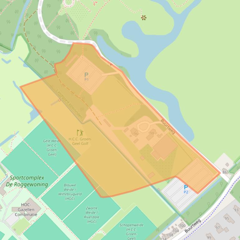 Kaart van postcodegebied 2244AH.