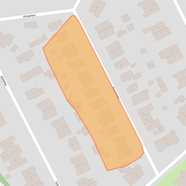 Kaart van postcodegebied 2244BB.