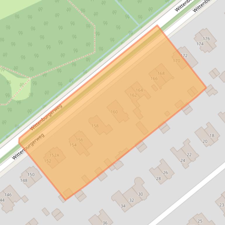 Kaart van postcodegebied 2244CH.