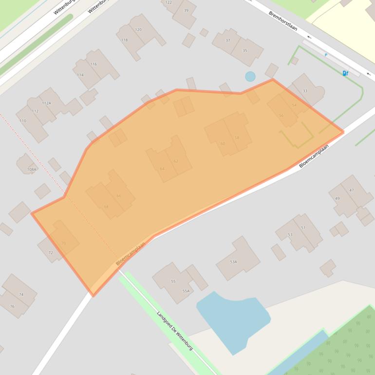 Kaart van postcodegebied 2244EG.