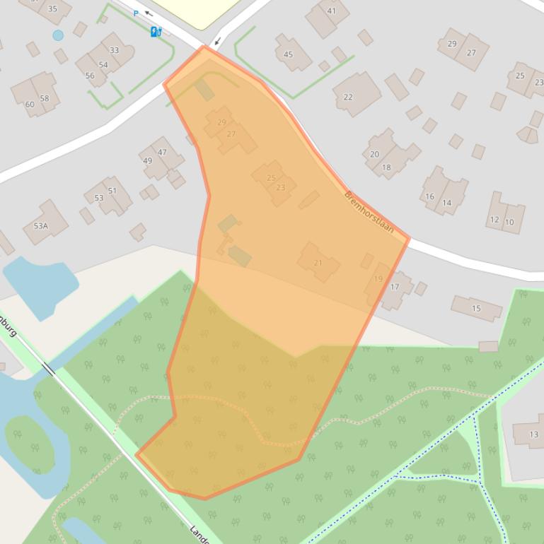 Kaart van postcodegebied 2244EP.