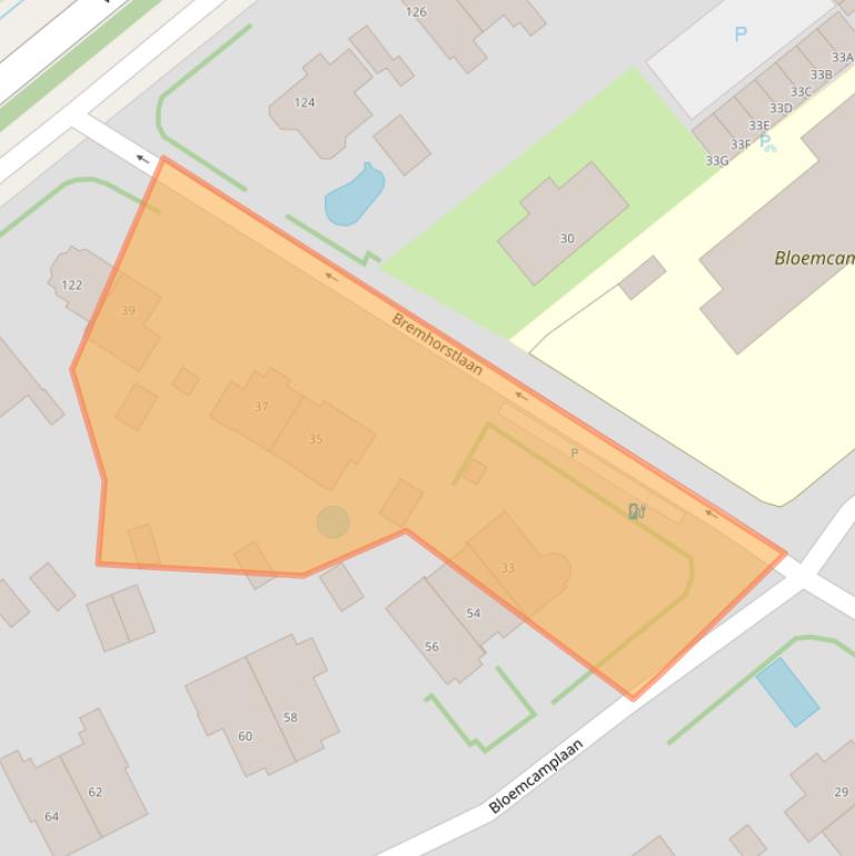 Kaart van postcodegebied 2244ER.