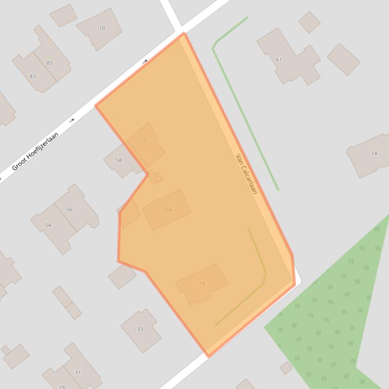 Kaart van postcodegebied 2244GC.