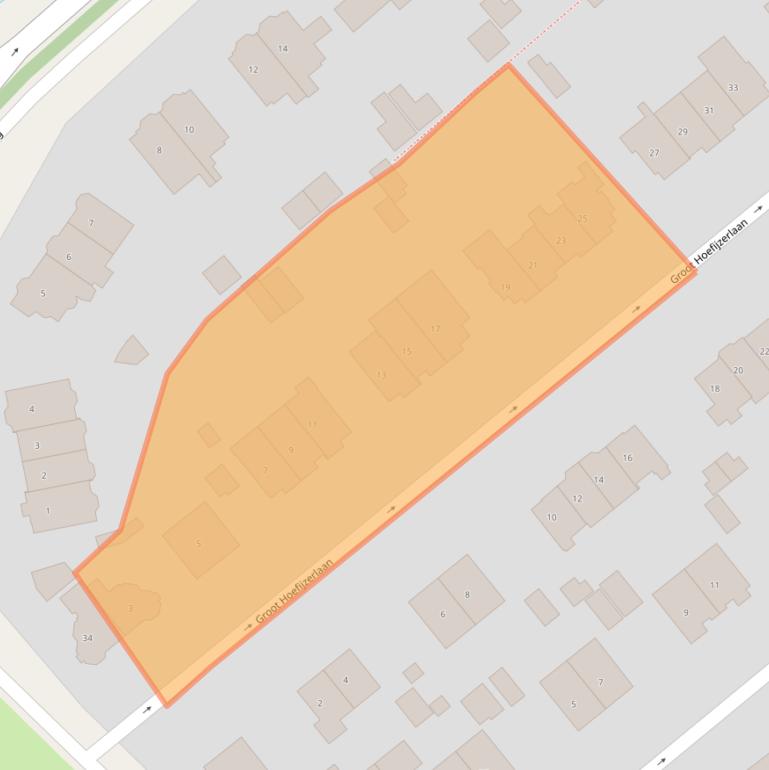 Kaart van postcodegebied 2244GD.