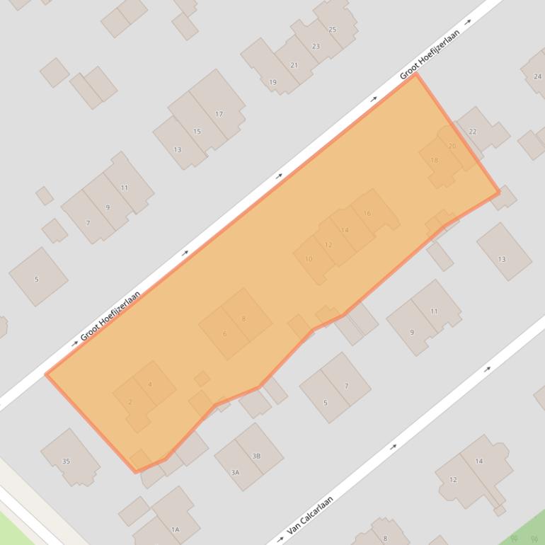 Kaart van postcodegebied 2244GH.