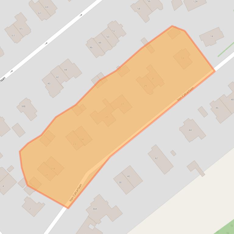 Kaart van postcodegebied 2244GM.