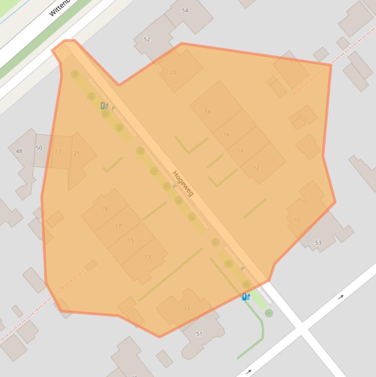 Kaart van postcodegebied 2244GS.