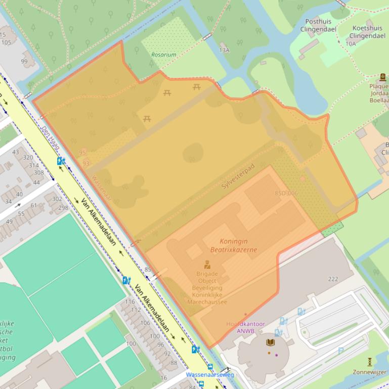 Kaart van postcodegebied 2244VK.