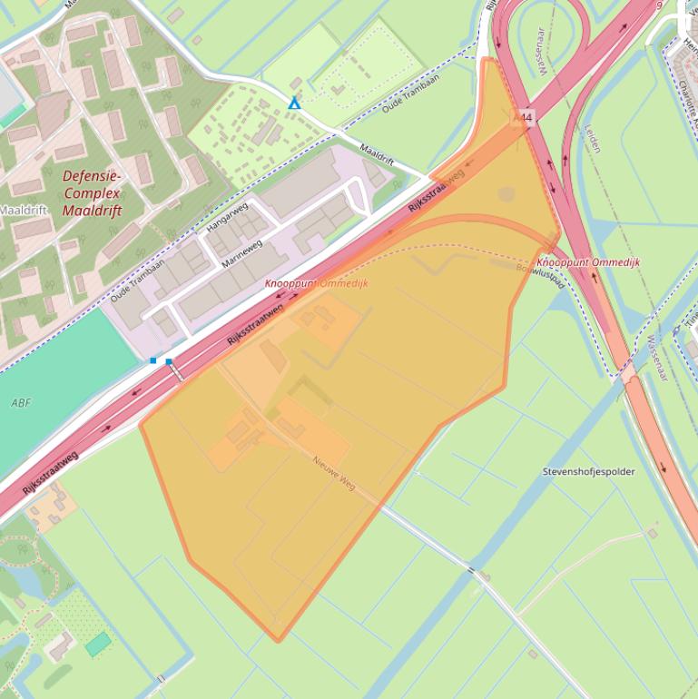 Kaart van postcodegebied 2245AA.