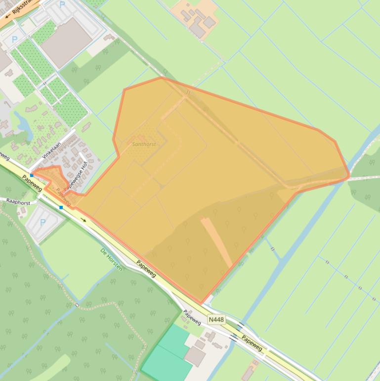 Kaart van postcodegebied 2245AE.