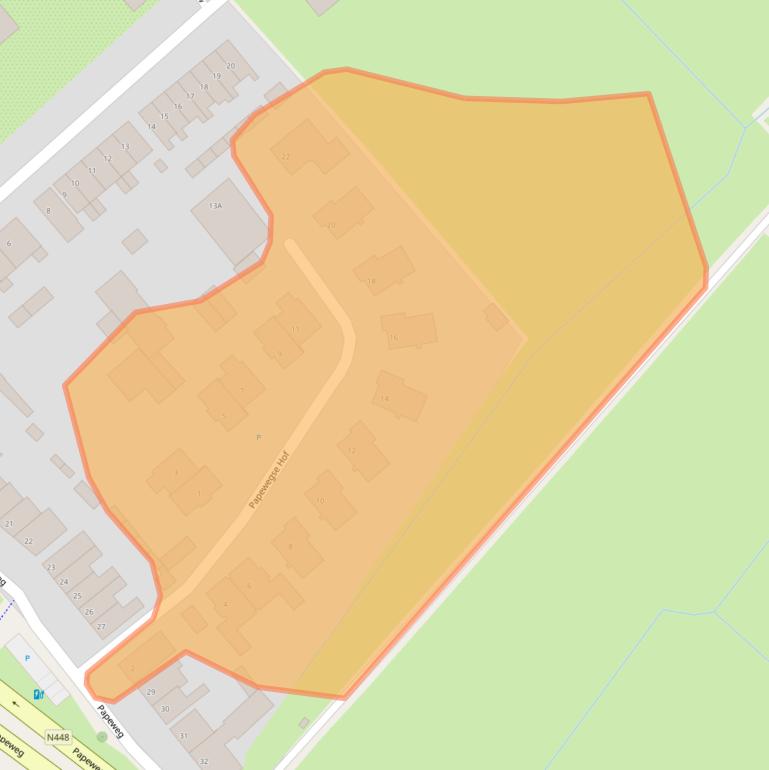 Kaart van postcodegebied 2245AL.