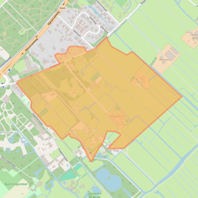 Kaart van postcodegebied 2245BG.