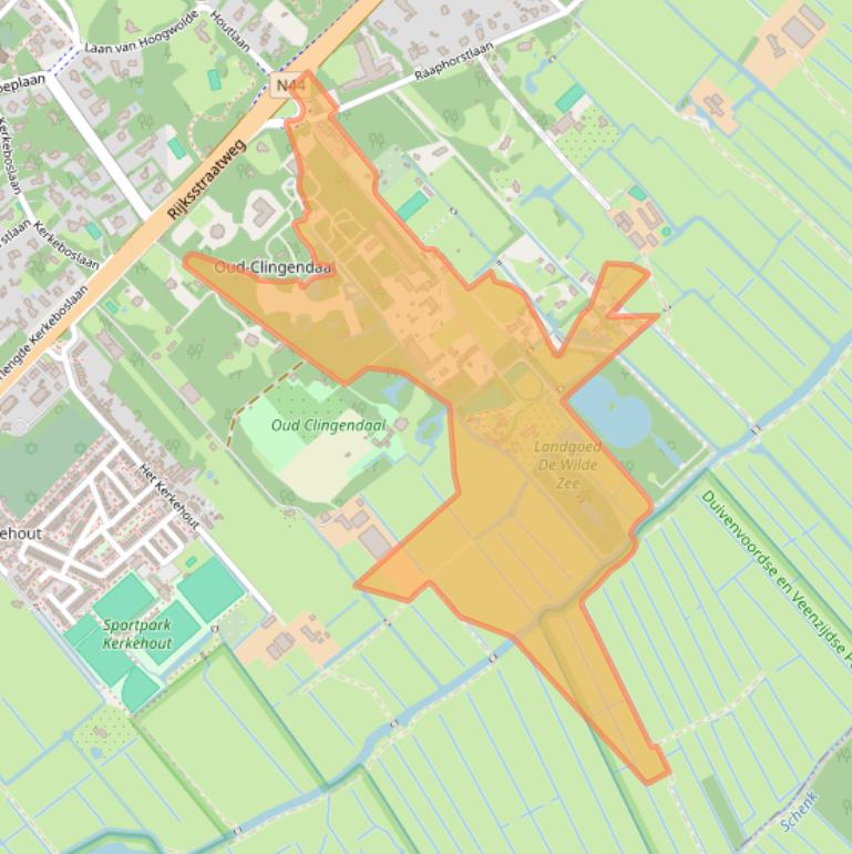 Kaart van postcodegebied 2245BJ.