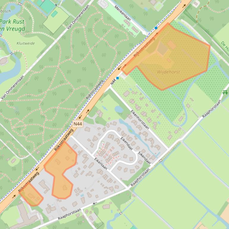 Kaart van postcodegebied 2245CA.