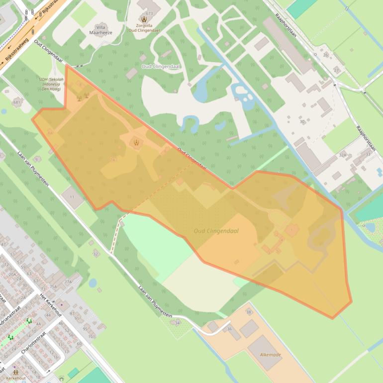 Kaart van postcodegebied 2245CH.