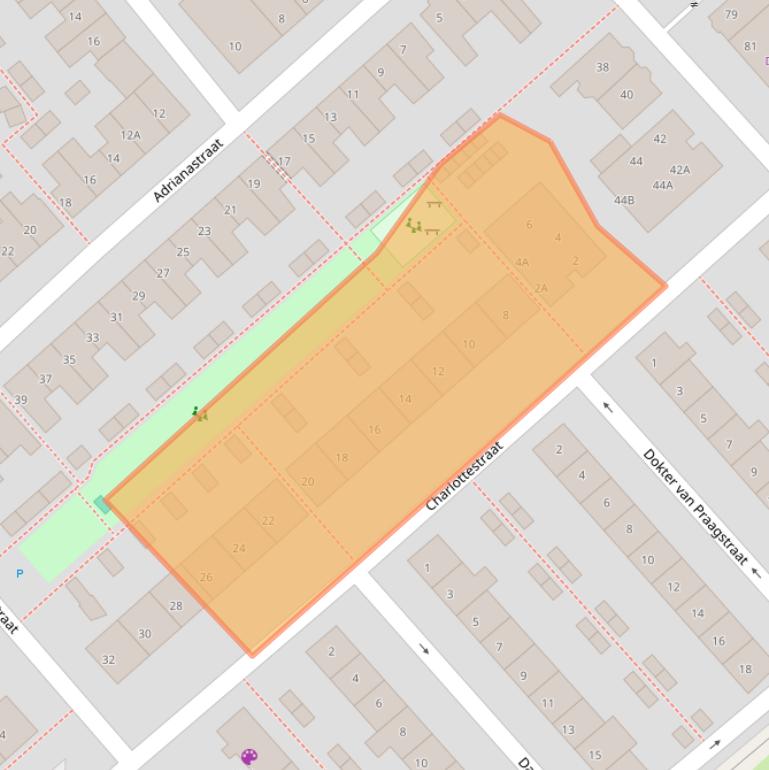 Kaart van postcodegebied 2245VX.