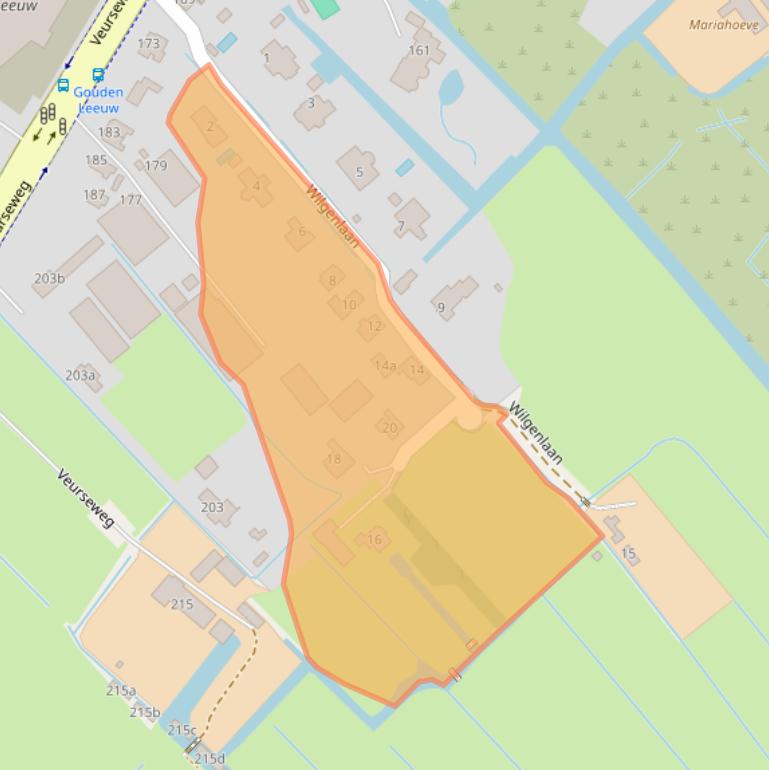 Kaart van postcodegebied 2251AM.