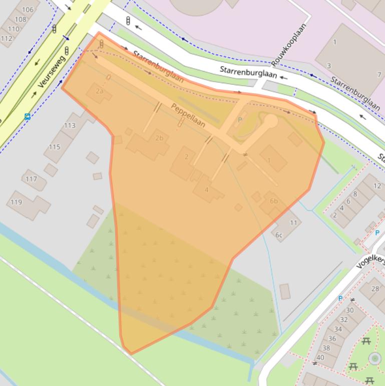 Kaart van postcodegebied 2251AN.