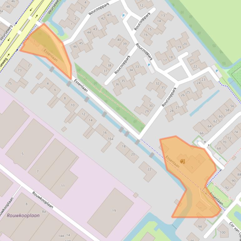 Kaart van postcodegebied 2251AS.